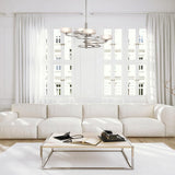 Aleeka Celestial Orbit 5-Globe Nickel Chandelier
