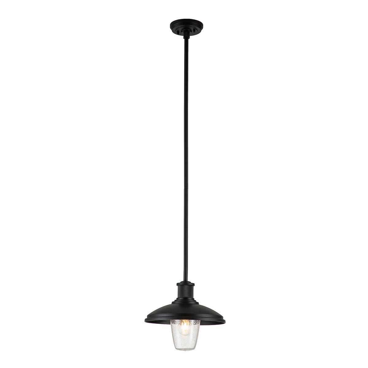 Allenbury Weather-Resistant Outdoor Pendant in Textured Black