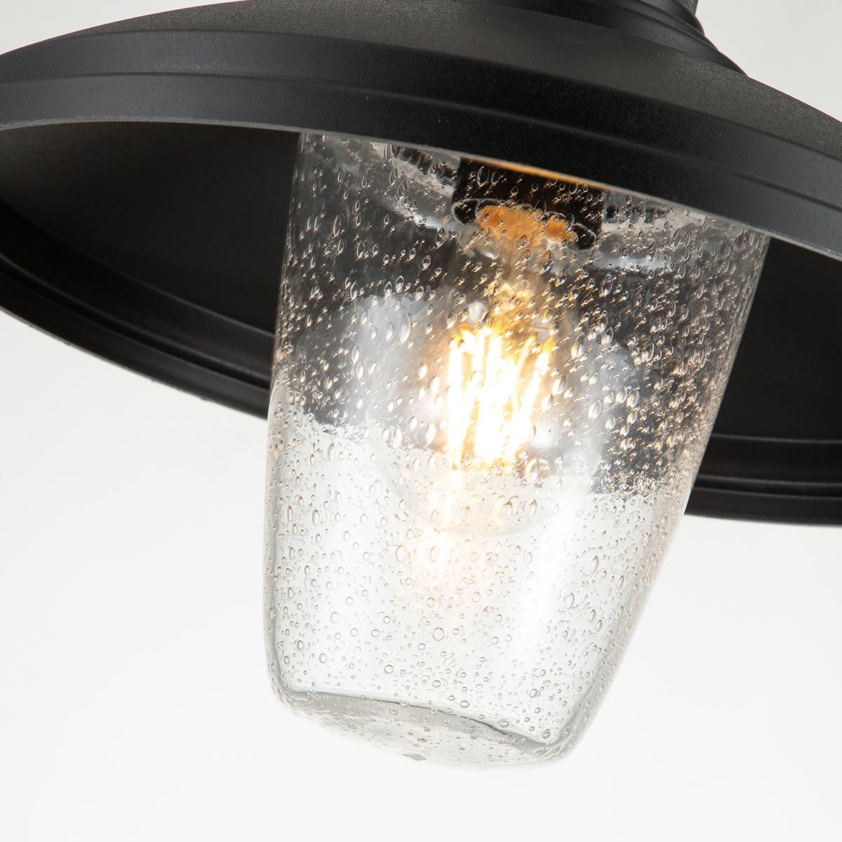 Allenbury Weather-Resistant Outdoor Pendant in Textured Black