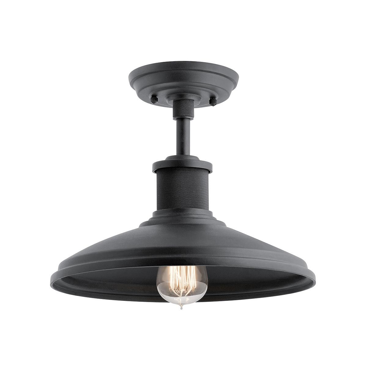 Allenbury Weather-Resistant Outdoor Pendant in Textured Black