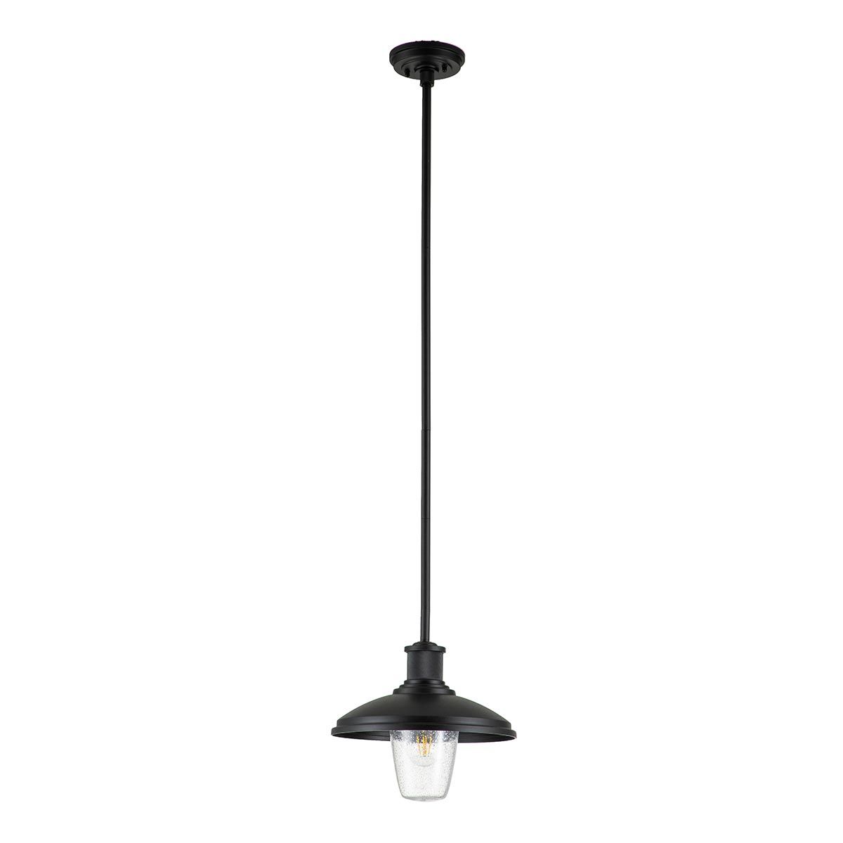 Allenbury Weather-Resistant Outdoor Pendant in Textured Black