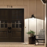 Elegant Allenbury Exterior Wall Lantern in Textured Black Finish