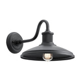 Elegant Allenbury Exterior Wall Lantern in Textured Black Finish