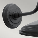 Elegant Allenbury Exterior Wall Lantern in Textured Black Finish