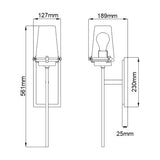 Elegant Alton Brass Wall Sconce Light