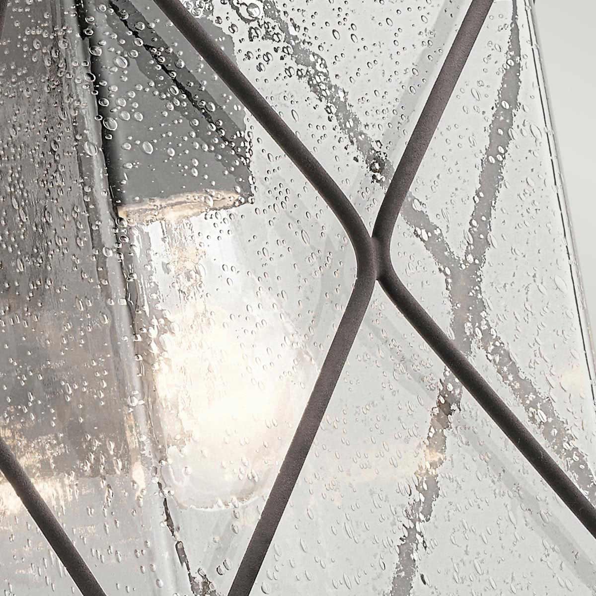 Argyle Outdoor Lantern Wall Light in Weathered Zinc Finish