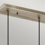 Asher 3 Light Pendant Rectangle Antique Pewter