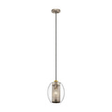 Vintage Industrial Asher Pendant Light in Antique Pewter