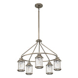 Ashland Bay 5-Light Burnished Bronze Outdoor Chandelier