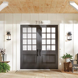 Ashland Bay Large Outdoor Wall Lantern in Burnished Bronze