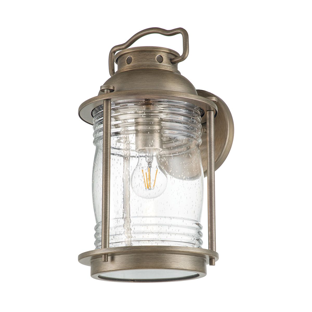 Ashland Bay Large Outdoor Wall Lantern in Burnished Bronze