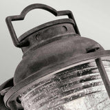 Ashland Bay Vintage-Style Wall Lantern with Seeded Glass