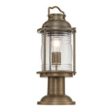 Ashland Bay Outdoor Pedestal Lantern in Burnished Bronze