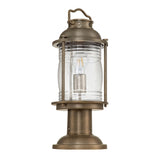 Ashland Bay Outdoor Pedestal Lantern in Burnished Bronze