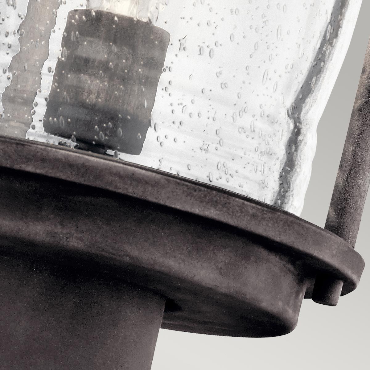 Weathered Zinc Ashland Bay Outdoor Pedestal Lantern Light