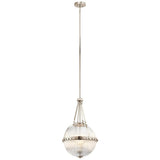 Aster Trio Orb Pendant in Polished Nickel