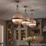 Aster Trio Orb Pendant in Polished Nickel