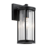 Barras Classic 1-Light Black Outdoor Wall Lantern