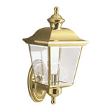 Bay Shore Elegant Brass Outdoor Wall Lantern Light