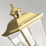 Bay Shore Elegant Brass Outdoor Wall Lantern Light