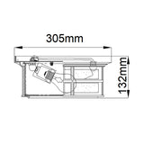 Beacon Square Outdoor Flush Mount Light Fixture
