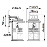 Beacon Square Outdoor Wall Light Lantern