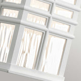 Beacon Square Modern Outdoor Wall Lantern in White Finish
