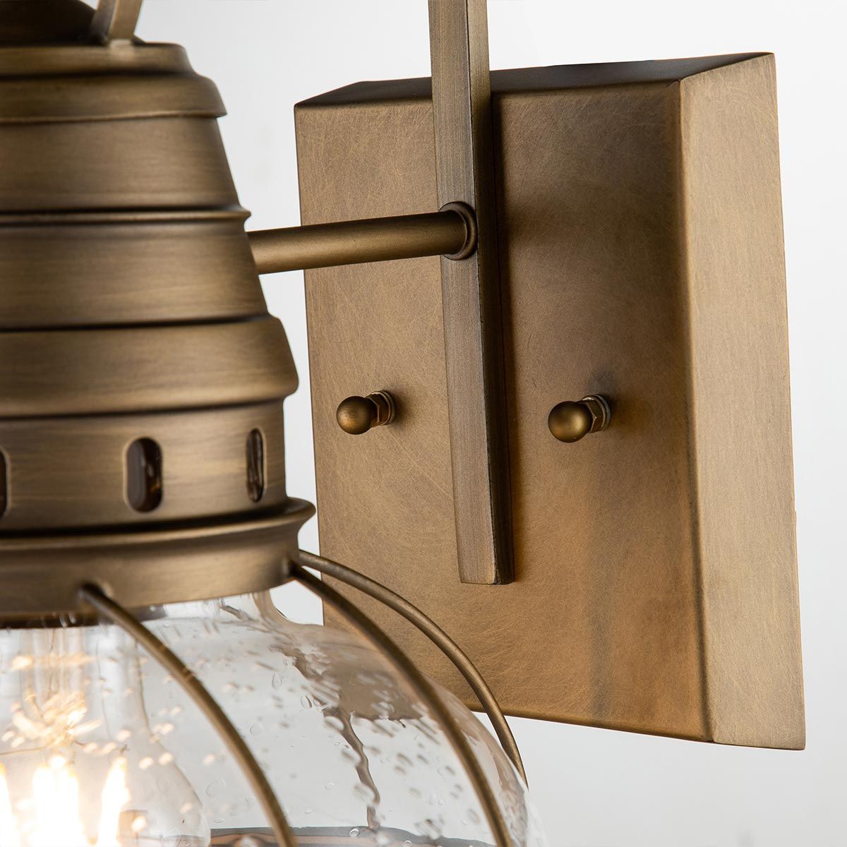 Bridgepoint Medium Brass Outdoor Wall Lantern