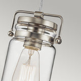Brinley Brushed Nickel 3-Light Vintage Mini Pendant