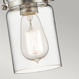 Brinley Brushed Nickel 3-Light Vintage Mini Pendant