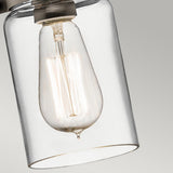 Brinley Vintage Mason Jar Pendant Light in Olde Bronze Finish
