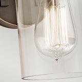 Brinley Rustic Mason Jar Wall Sconce in Olde Bronze Finish