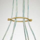 Brinley Vintage 6-Light Cluster Pendant in Brushed Brass
