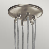 Vintage Brinley 6-Light Pendant in Brushed Nickel Finish