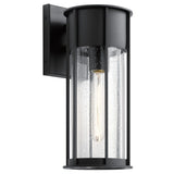 Camillo 1lt Medium Wall Lantern Textured Black