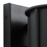 Camillo 1lt Medium Wall Lantern Textured Black