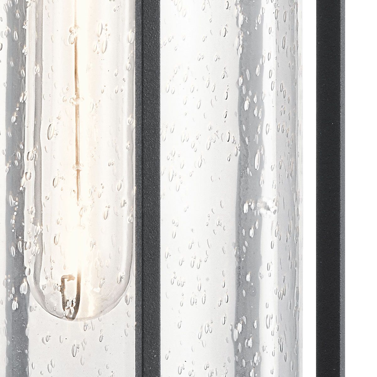 Camillo 1lt Medium Wall Lantern Textured Black