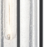 Camillo 1lt Medium Wall Lantern Textured Black