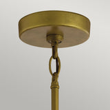 Camillo 1lt Outdoor Pendant Painted Natural Brass