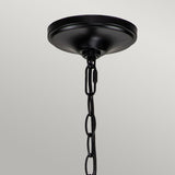 Capitol Hill 12lt Chandelier Black