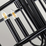 Capitol Hill 12lt Chandelier Black