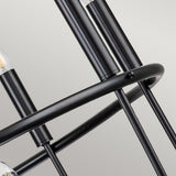 Capitol Hill 12lt Chandelier Black