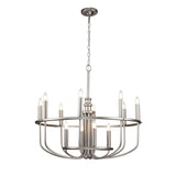 Capitol Hill 12lt Chandelier Brushed Nickel