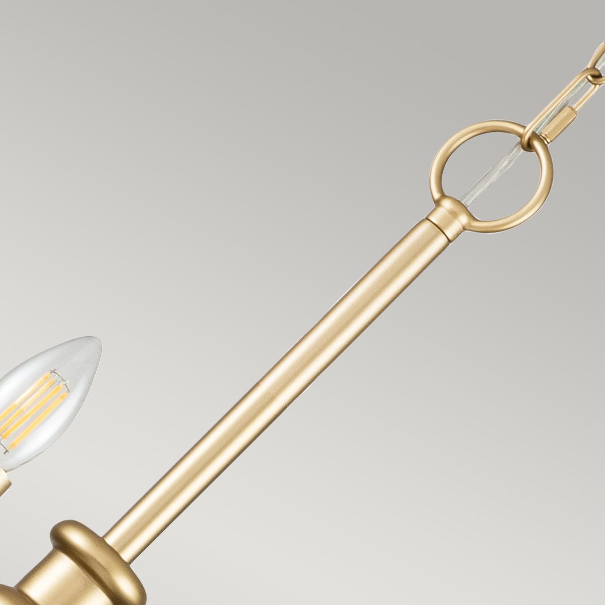 Capitol Hill 12lt Chandelier Painted Natural Brass