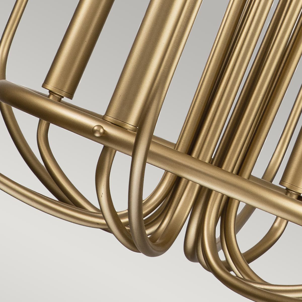 Capitol Hill 12lt Chandelier Painted Natural Brass