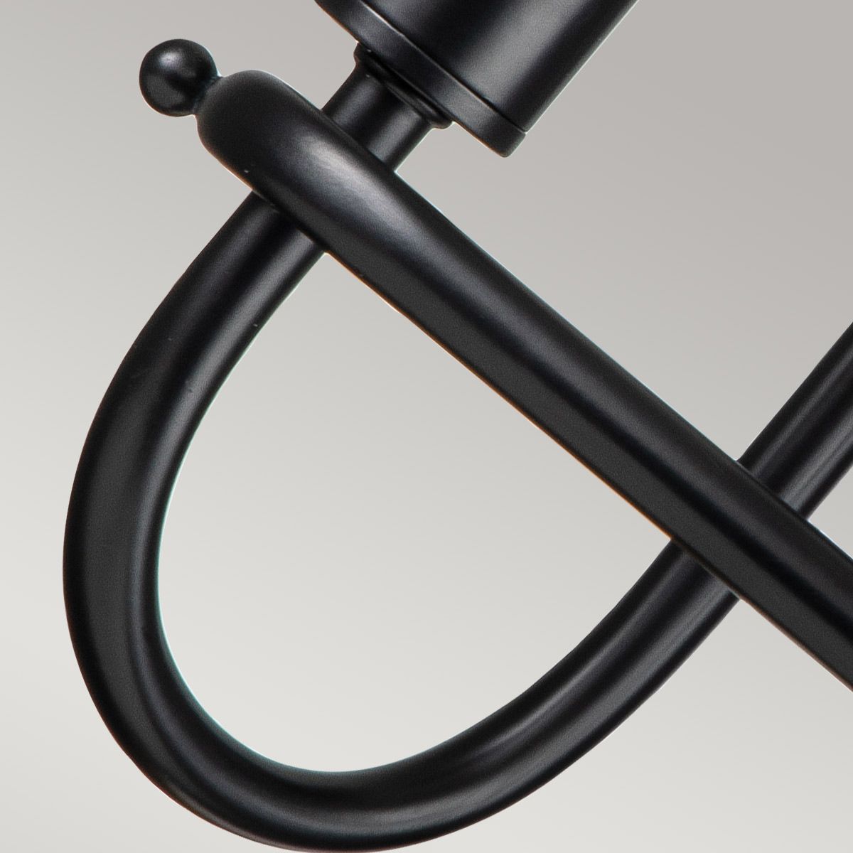 Capitol Hill 2lt Wall light Black