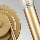 Capitol Hill 2lt Wall light Painted Natural Brass