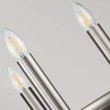 Capitol Hill 6lt Chandelier Brushed Nickel