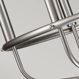 Capitol Hill 6lt Chandelier Brushed Nickel