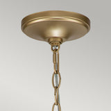 Capitol Hill 6lt Chandelier Painted Natural Brass